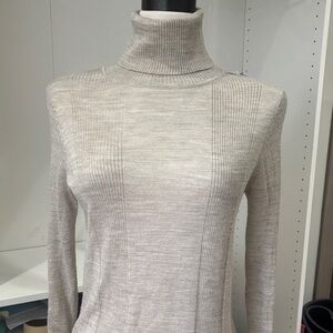 Elegant Beige Turtleneck Sweater